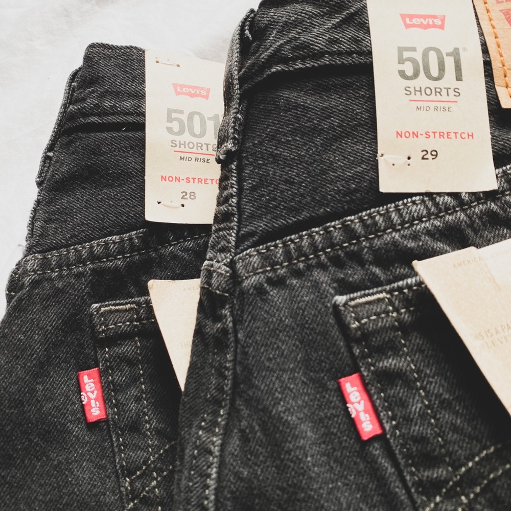 NWT Levi 501 Mid Rise Shorts - Picture 4 of 4